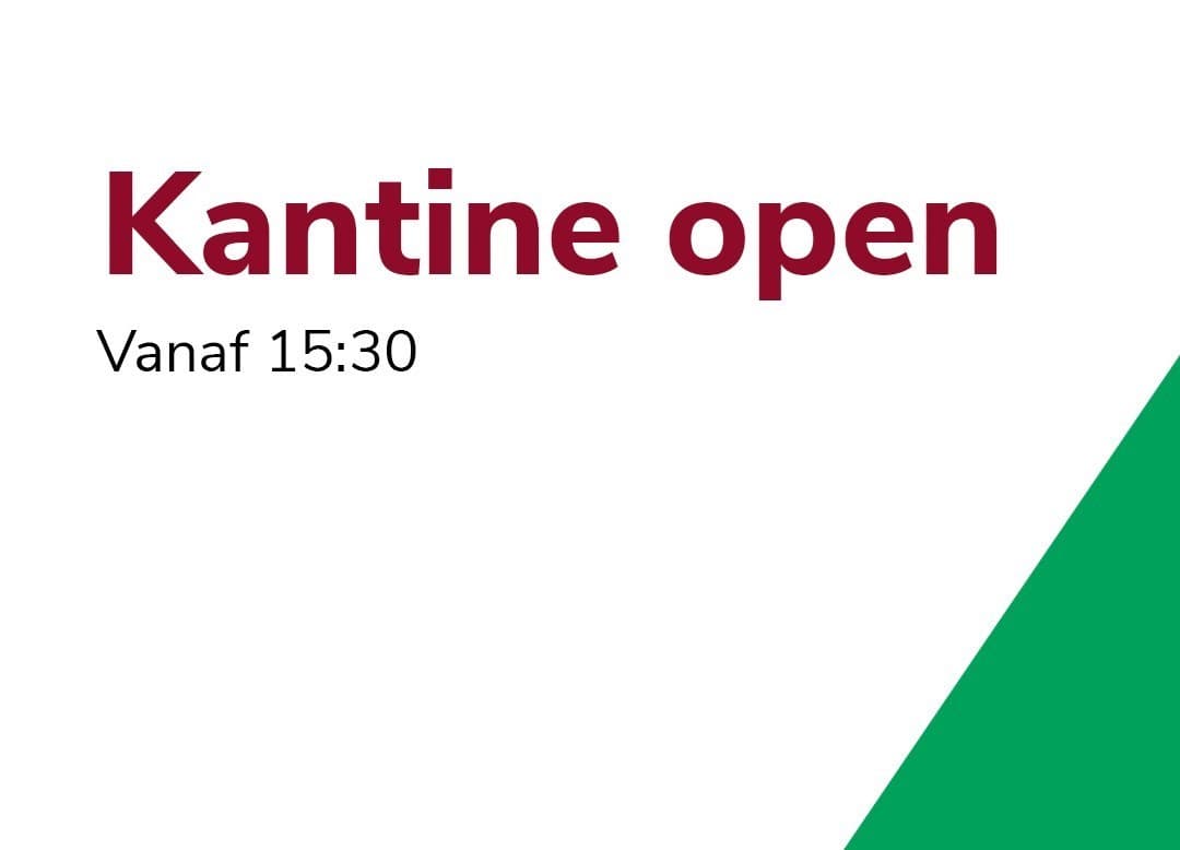 Zaterdag 15 februari geen wedstrijden, maar wél een open kantine! ⚽🍻
