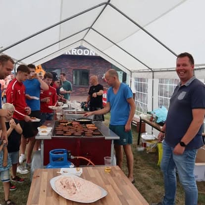 Barbecue na afloop