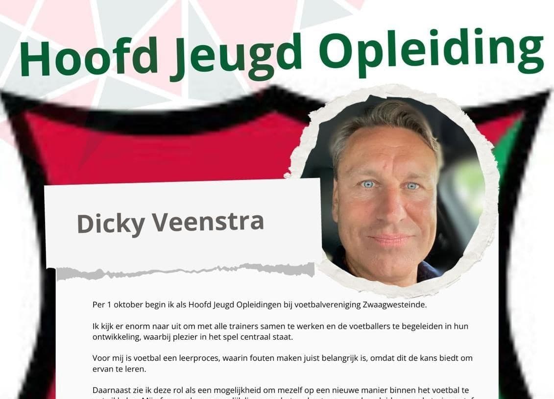 Nieuwe HJO per 1 oktober - Dicky Veenstra