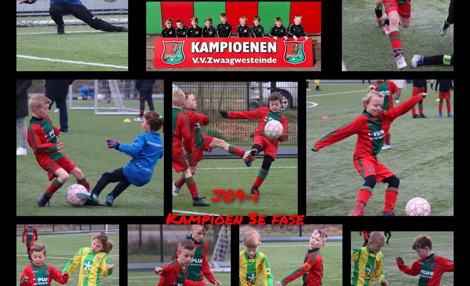 JO9-1 kampioen 3e fase in de 1e klas